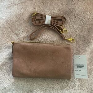 NWT Blush vegan leather purse
